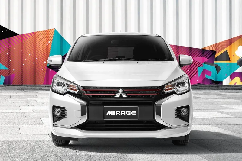 ภาพรถ Mitsubishi Mirage ของแท้จากสื่อทางการของผู้ผลิต ใช้ประกอบการเลือกรุ่น