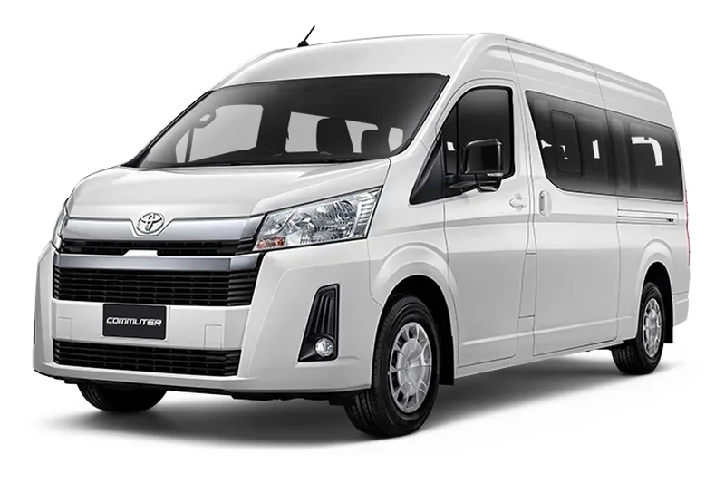 ภาพรถ Toyota Commuter ของแท้จากสื่อทางการของผู้ผลิต ใช้ประกอบการเลือกไซซ์ยางให้ตรงรุ่น