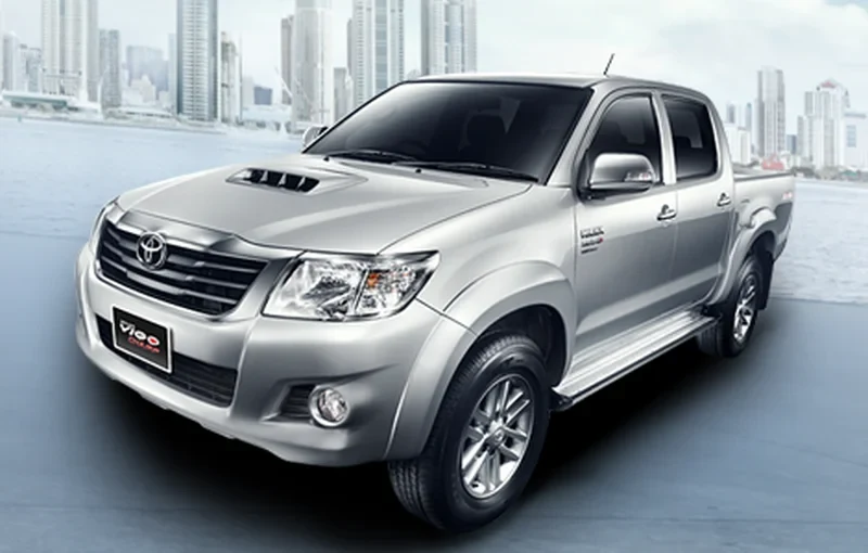 ภาพรถ Toyota Hilux Vigo ของแท้จากสื่อทางการของผู้ผลิต ใช้ประกอบการเลือกไซซ์ยางให้ตรงรุ่น