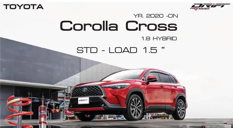 ภาพทางการโช้ค Profender DRIFT สำหรับ Toyota Corolla Cross 1.8 Hybrid ปี 2020 ขึ้นไป