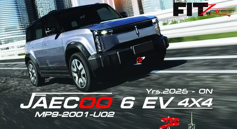 ภาพทางการโช้ค Profender FITZ สำหรับ Jaecoo 6 EV 4x4 รหัส MP9-2001-U02 ยกสูง 1.5 นิ้ว
